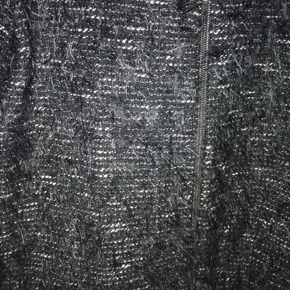 Eugen Klein Soft tweed faux fur zip up jacket - Picture 3 of 6